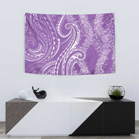 Polynesia Plumeria Lei Tapestry Periwinkle Curves Motif LT7 - Polynesian Pride