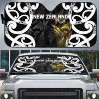 New Zealand WC2026 Black Auto Sun Shade Silver Fern LT7 Black - Polynesian Pride