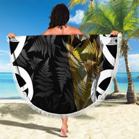 New Zealand WC2026 Black Beach Blanket Silver Fern LT7 - Polynesian Pride
