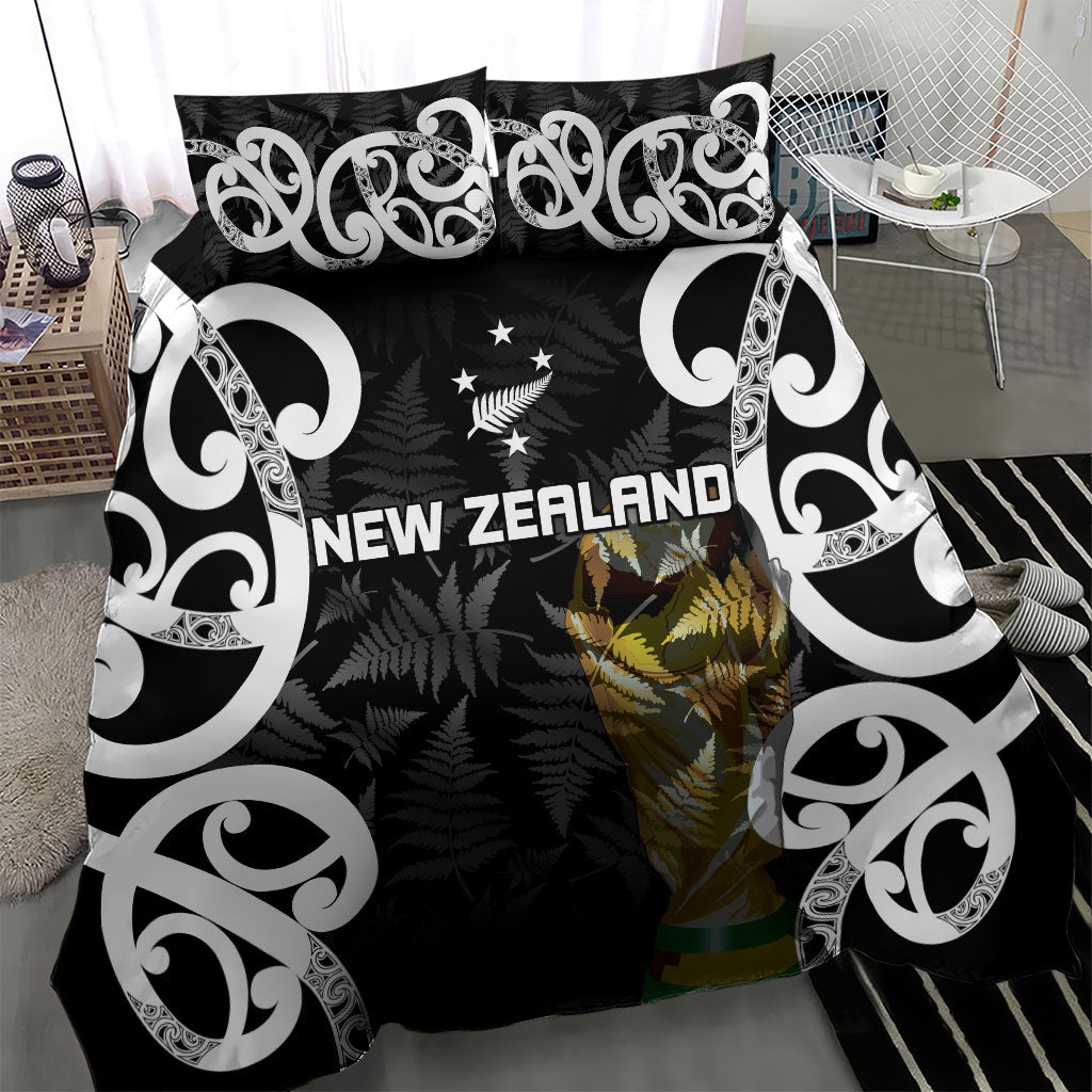 New Zealand WC2026 Black Bedding Set Silver Fern LT7 - Polynesian Pride