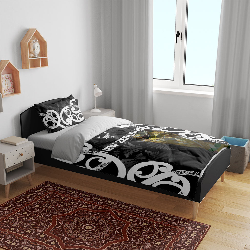 New Zealand WC2026 Black Bedding Set Silver Fern LT7 - Polynesian Pride