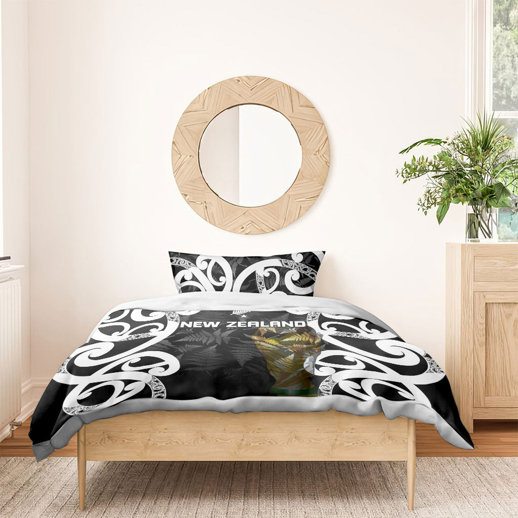 New Zealand WC2026 Black Bedding Set Silver Fern LT7 - Polynesian Pride