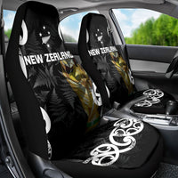 New Zealand WC2026 Black Car Seat Cover Silver Fern LT7 - Polynesian Pride