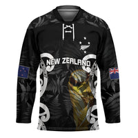 New Zealand WC2026 Custom Black Hockey Jersey Silver Fern LT7 Unisex Black - Polynesian Pride