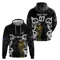 New Zealand WC2026 Custom Black Hoodie Silver Fern LT7 - Polynesian Pride