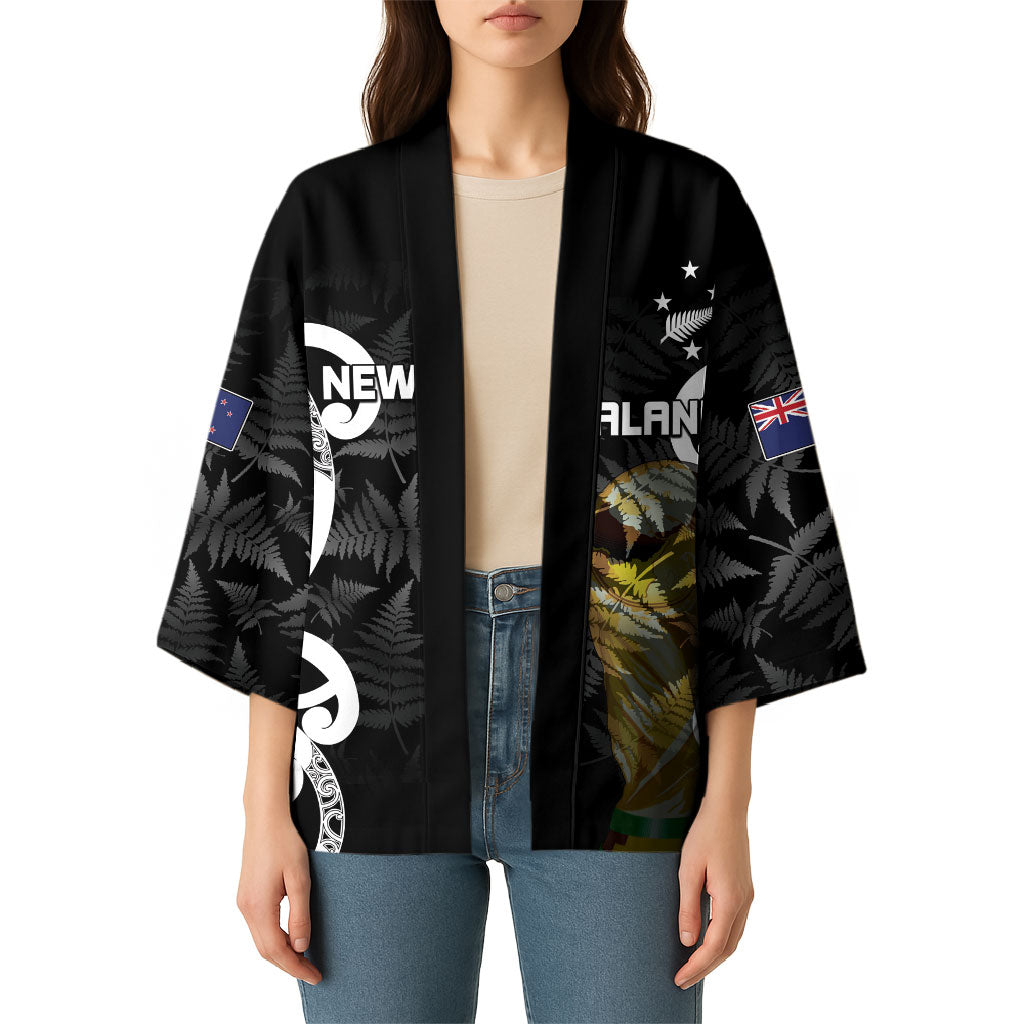 New Zealand WC2026 Custom Black Kimono Silver Fern LT7 - Polynesian Pride