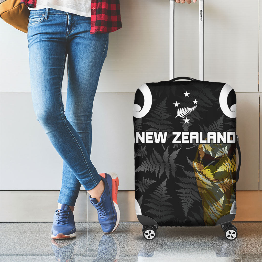 New Zealand WC2026 Black Luggage Cover Silver Fern LT7 - Polynesian Pride