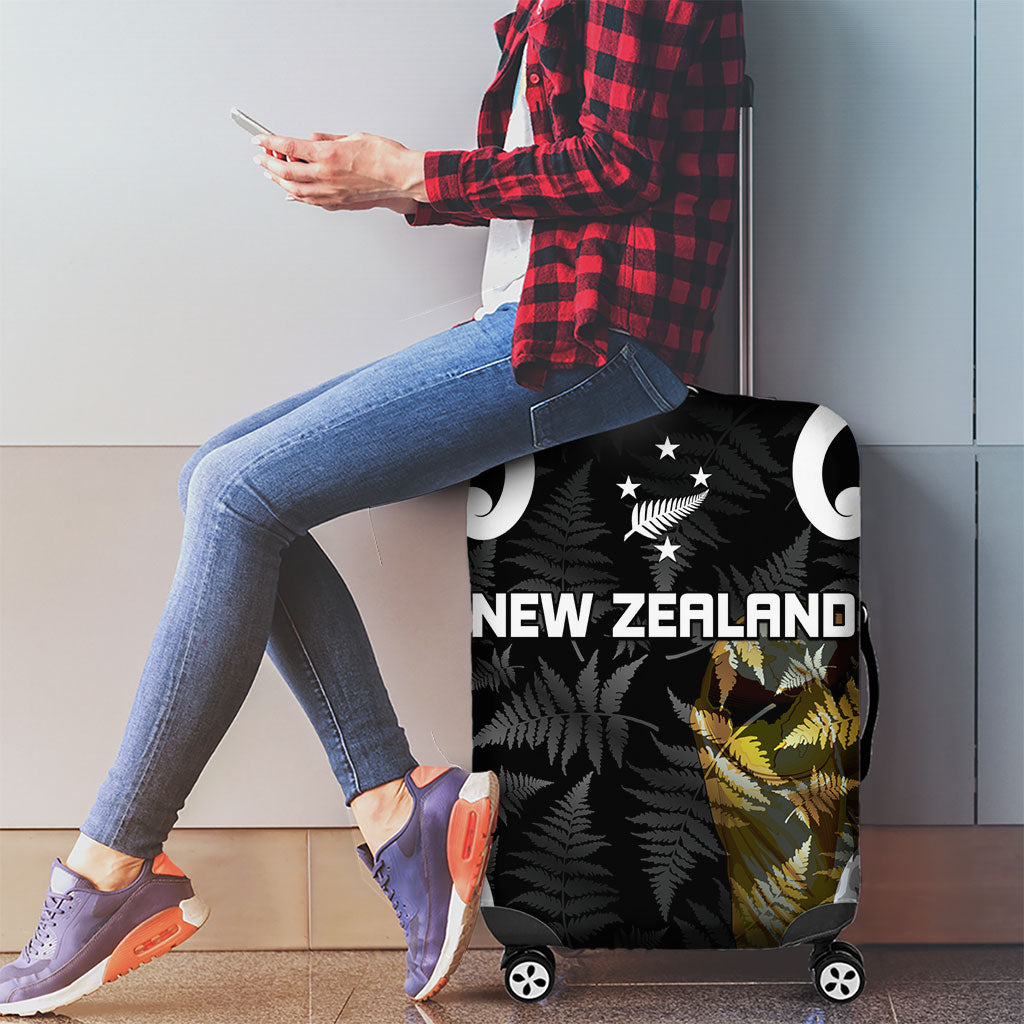 New Zealand WC2026 Black Luggage Cover Silver Fern LT7 - Polynesian Pride
