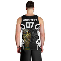 New Zealand WC2026 Custom Black Men Tank Top Silver Fern LT7 - Polynesian Pride