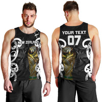 New Zealand WC2026 Custom Black Men Tank Top Silver Fern LT7 - Polynesian Pride
