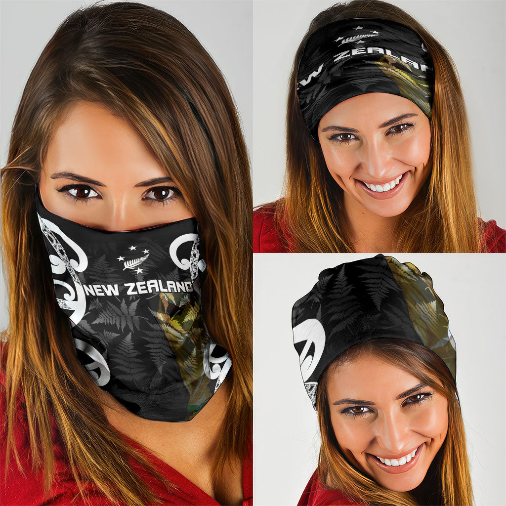 New Zealand WC2026 Black Neck Gaiter Silver Fern LT7 - Polynesian Pride