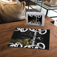 New Zealand WC2026 Black Puzzle Silver Fern LT7 - Polynesian Pride