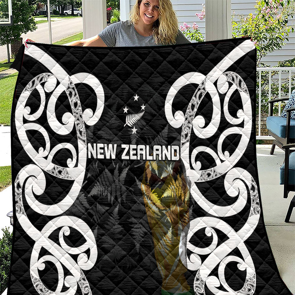 New Zealand WC2026 Black Quilt Silver Fern LT7 Black - Polynesian Pride