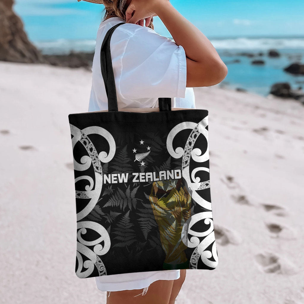 New Zealand WC2026 Black Tote Bag Silver Fern LT7 - Polynesian Pride