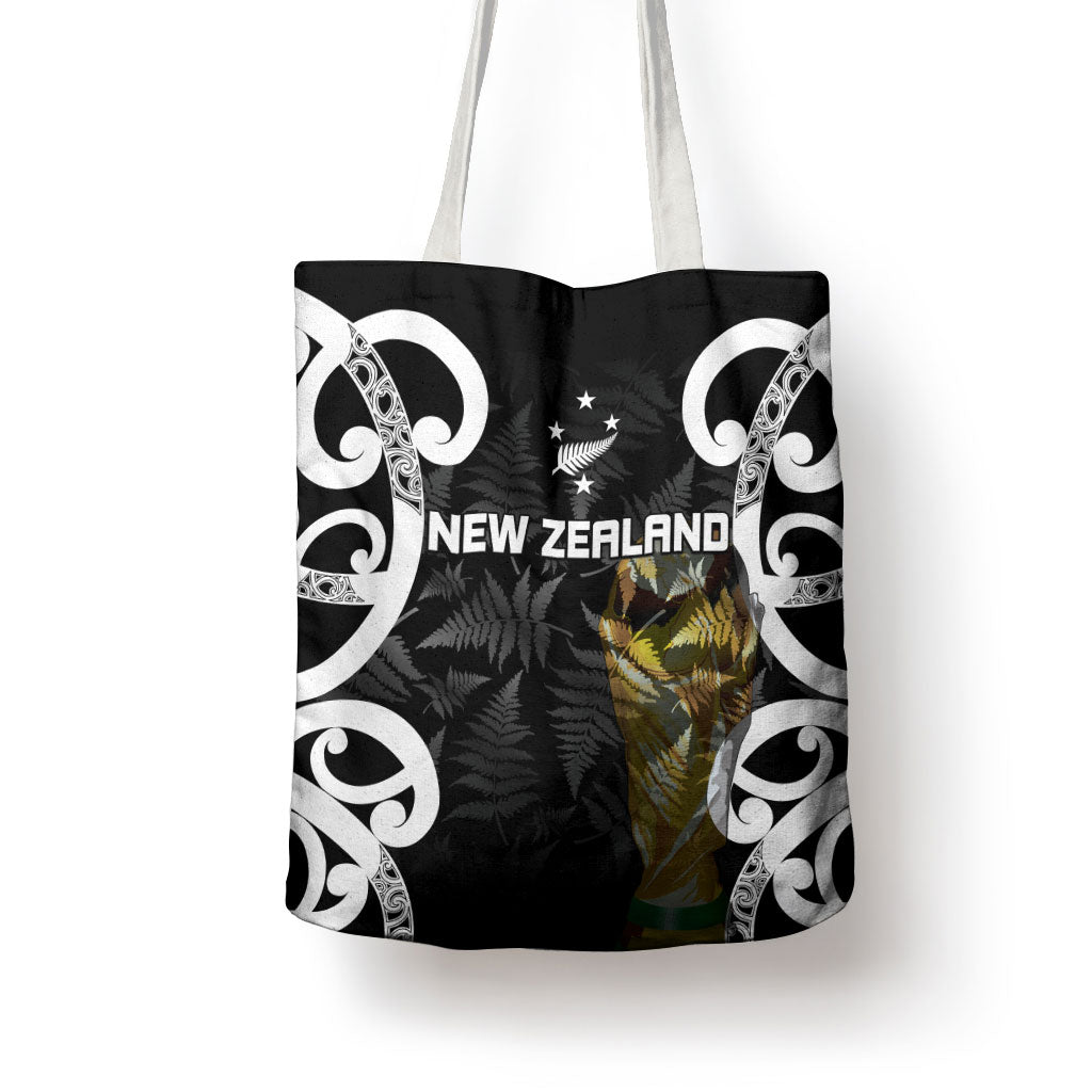 New Zealand WC2026 Black Tote Bag Silver Fern LT7 - Polynesian Pride