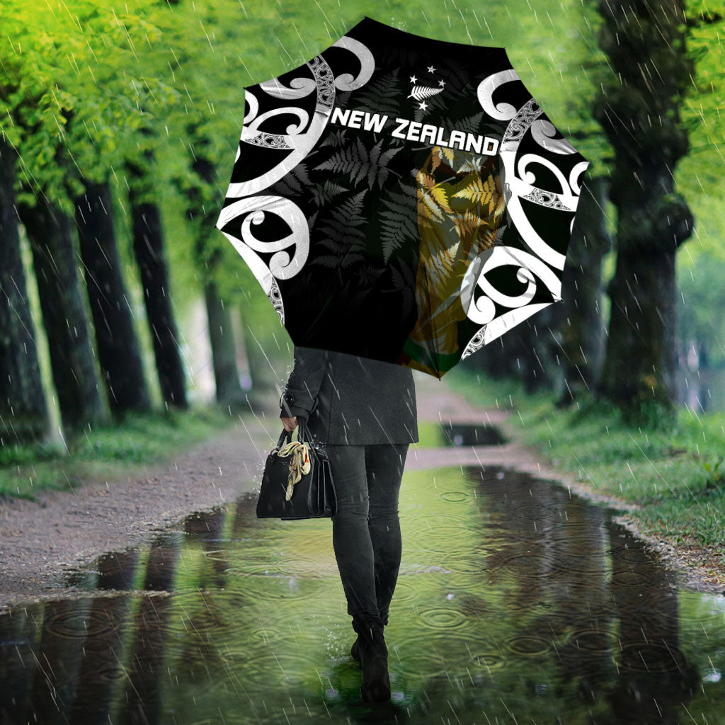 New Zealand WC2026 Black Umbrella Silver Fern LT7 - Polynesian Pride