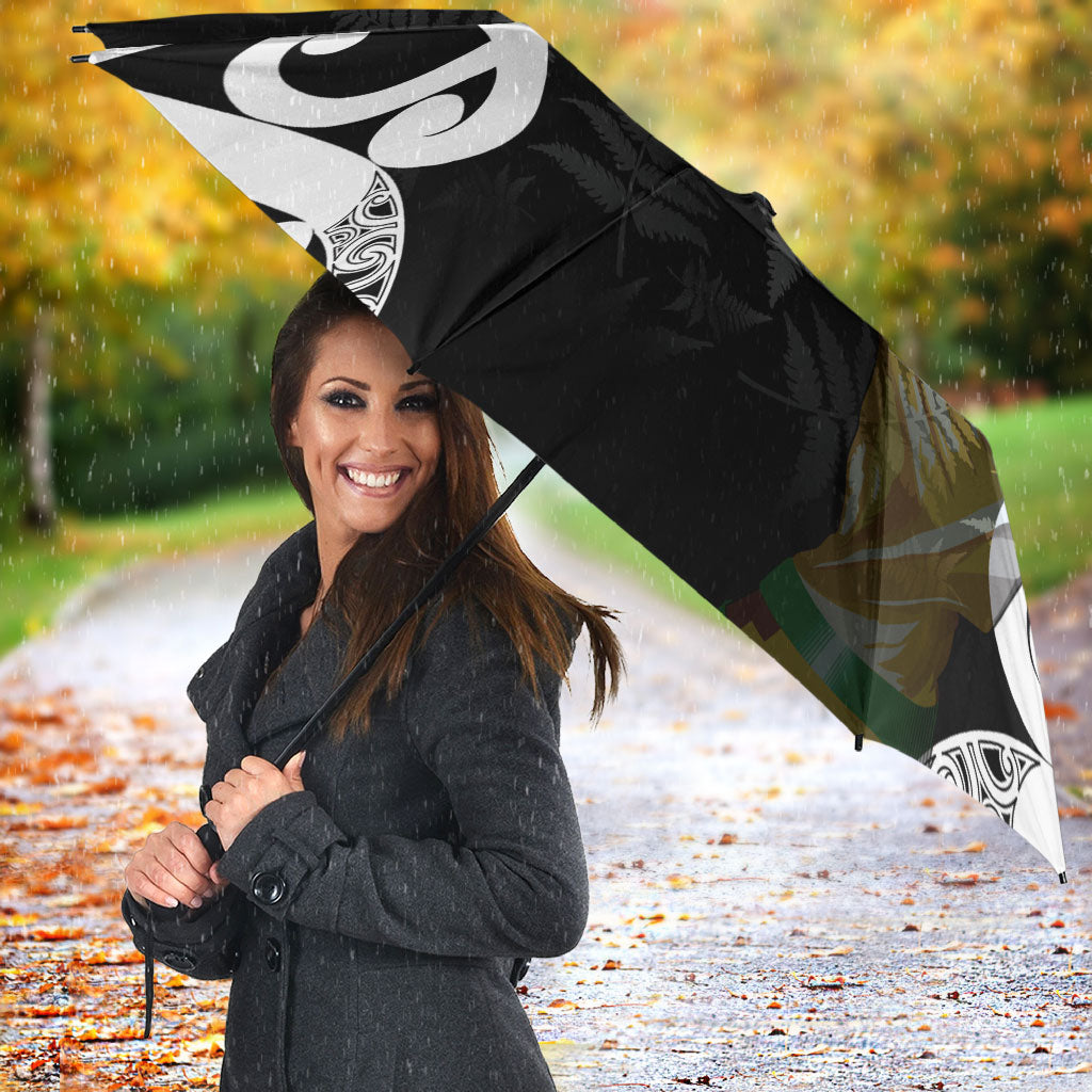 New Zealand WC2026 Black Umbrella Silver Fern LT7 - Polynesian Pride