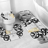 New Zealand WC2026 White Bathroom Set Silver Fern LT7 Mat Set Only (3 pcs) One Size White - Polynesian Pride