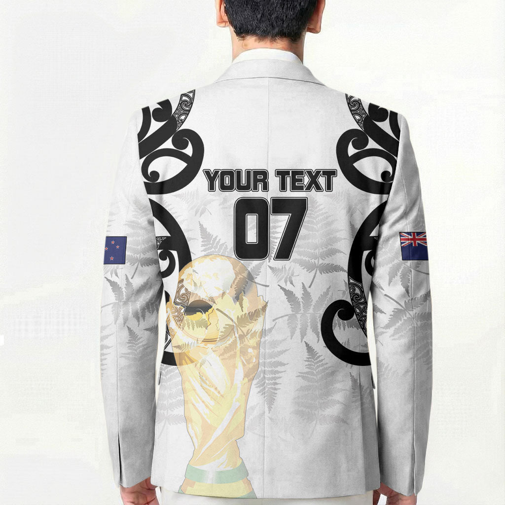 New Zealand WC2026 Custom White Blazer Silver Fern LT7 - Polynesian Pride