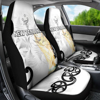 New Zealand WC2026 White Car Seat Cover Silver Fern LT7 - Polynesian Pride