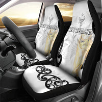 New Zealand WC2026 White Car Seat Cover Silver Fern LT7 - Polynesian Pride