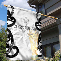 New Zealand WC2026 White Garden Flag Silver Fern LT7 - Polynesian Pride
