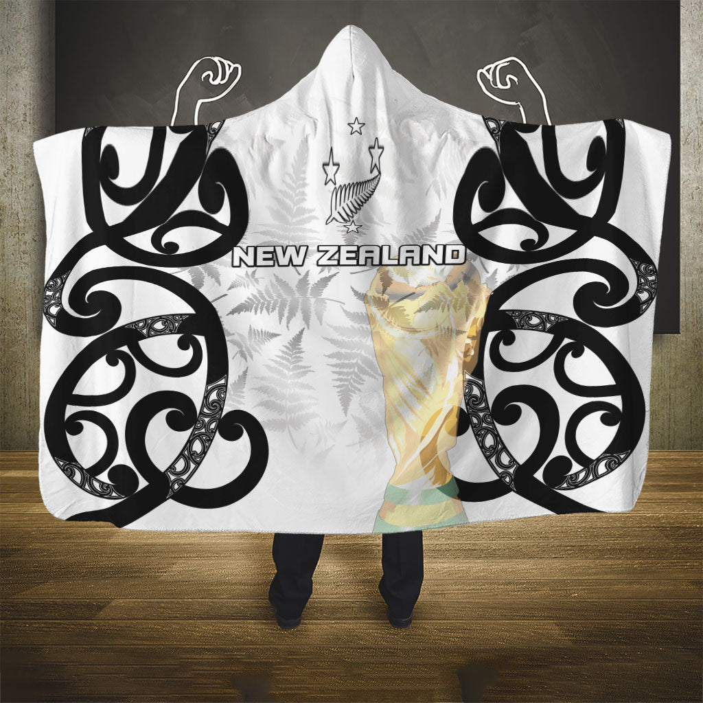 New Zealand WC2026 White Hooded Blanket Silver Fern LT7 - Polynesian Pride