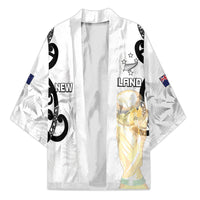 New Zealand WC2026 Custom White Kimono Silver Fern LT7 Unisex White - Polynesian Pride