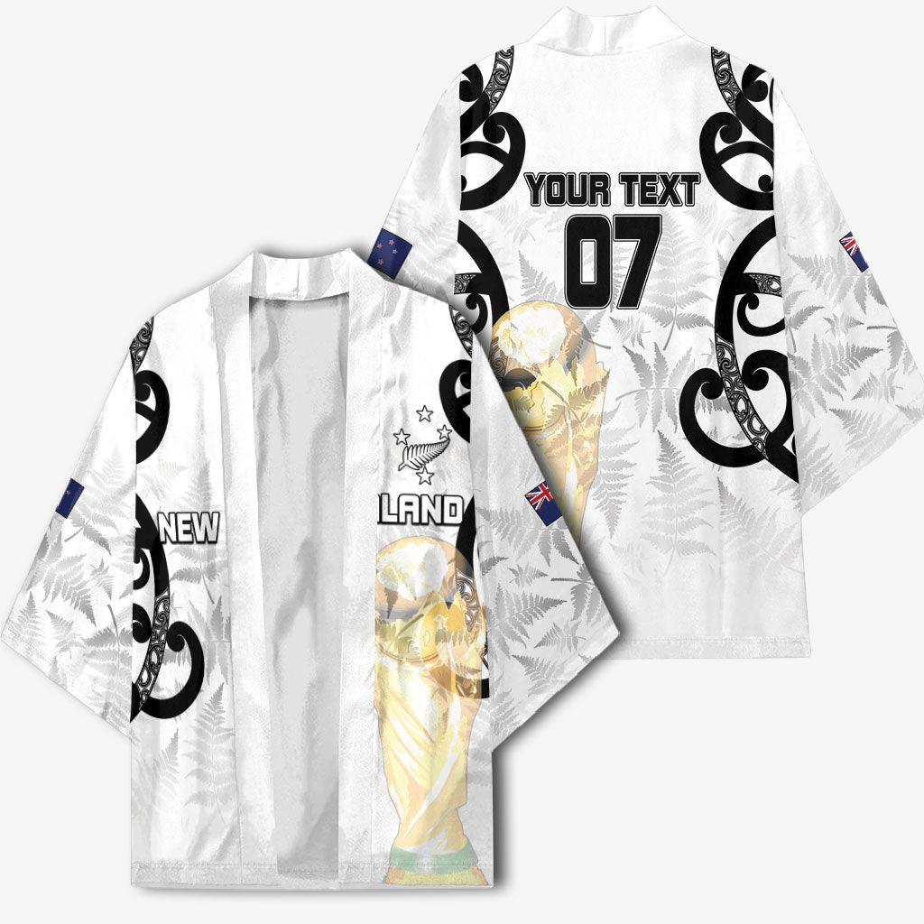 New Zealand WC2026 Custom White Kimono Silver Fern LT7 - Polynesian Pride