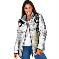 New Zealand WC2026 Custom White Padded Jacket Silver Fern LT7 Women White - Polynesian Pride