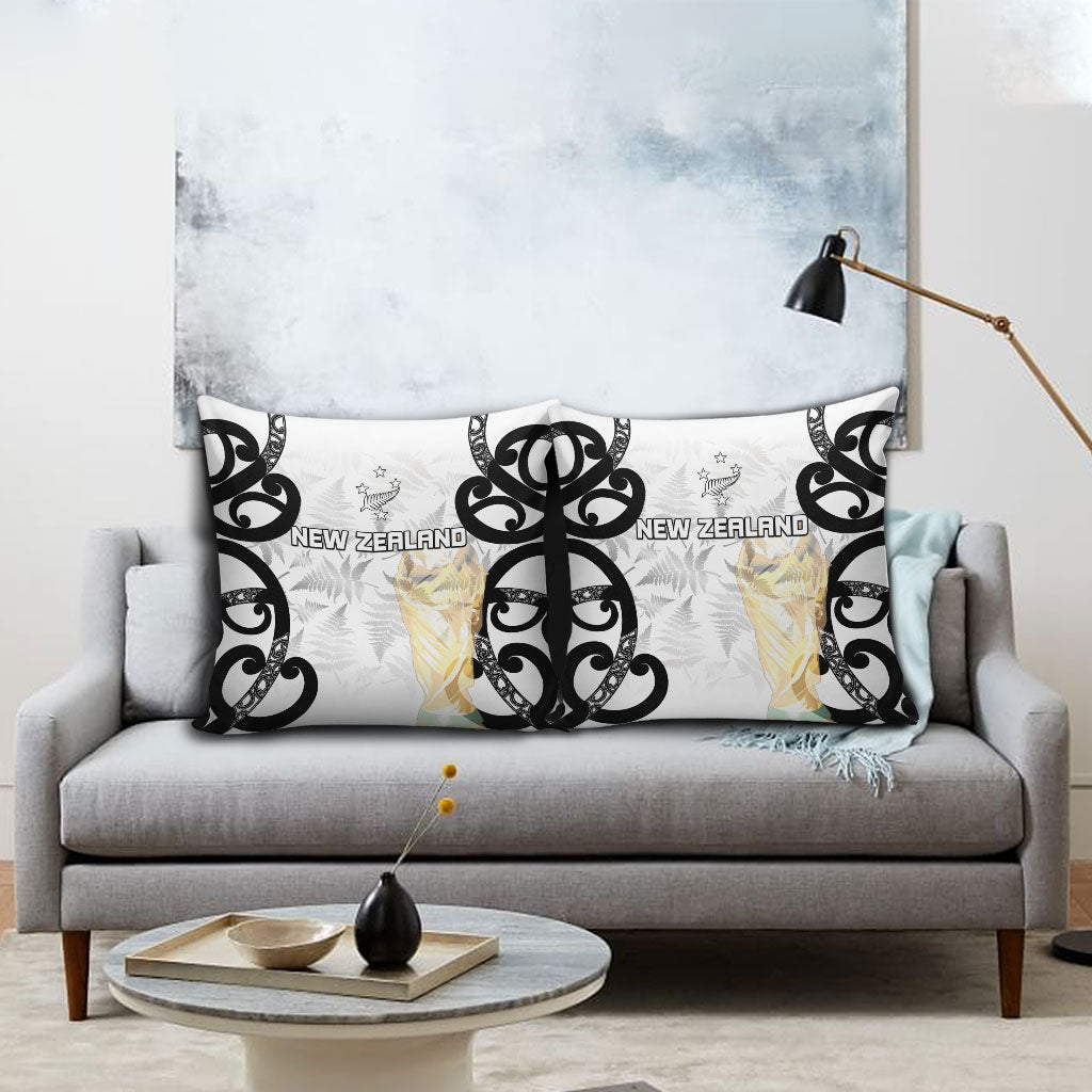 New Zealand WC2026 White Pillow Cover Silver Fern LT7 - Polynesian Pride