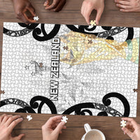 New Zealand WC2026 White Puzzle Silver Fern LT7 - Polynesian Pride