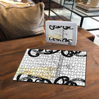 New Zealand WC2026 White Puzzle Silver Fern LT7 - Polynesian Pride