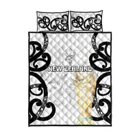 New Zealand WC2026 White Quilt Bed Set Silver Fern LT7 - Polynesian Pride