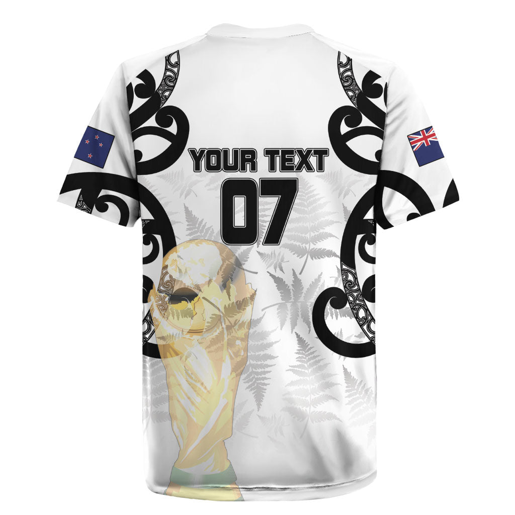 New Zealand WC2026 Custom White Rugby Jersey Silver Fern LT7 - Polynesian Pride