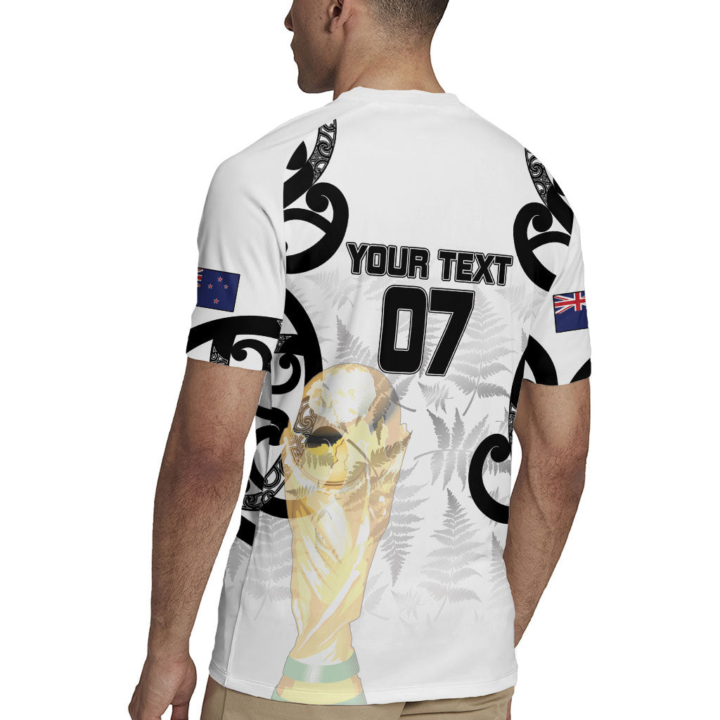 New Zealand WC2026 Custom White Rugby Jersey Silver Fern LT7 - Polynesian Pride