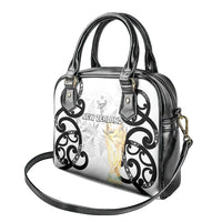 New Zealand WC2026 White Shoulder Handbag Silver Fern LT7 - Polynesian Pride