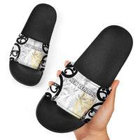New Zealand WC2026 White Slide Sandals Silver Fern LT7 - Polynesian Pride