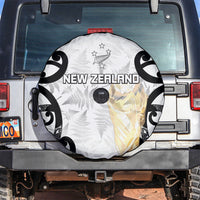 New Zealand WC2026 White Spare Tire Cover Silver Fern LT7 White - Polynesian Pride