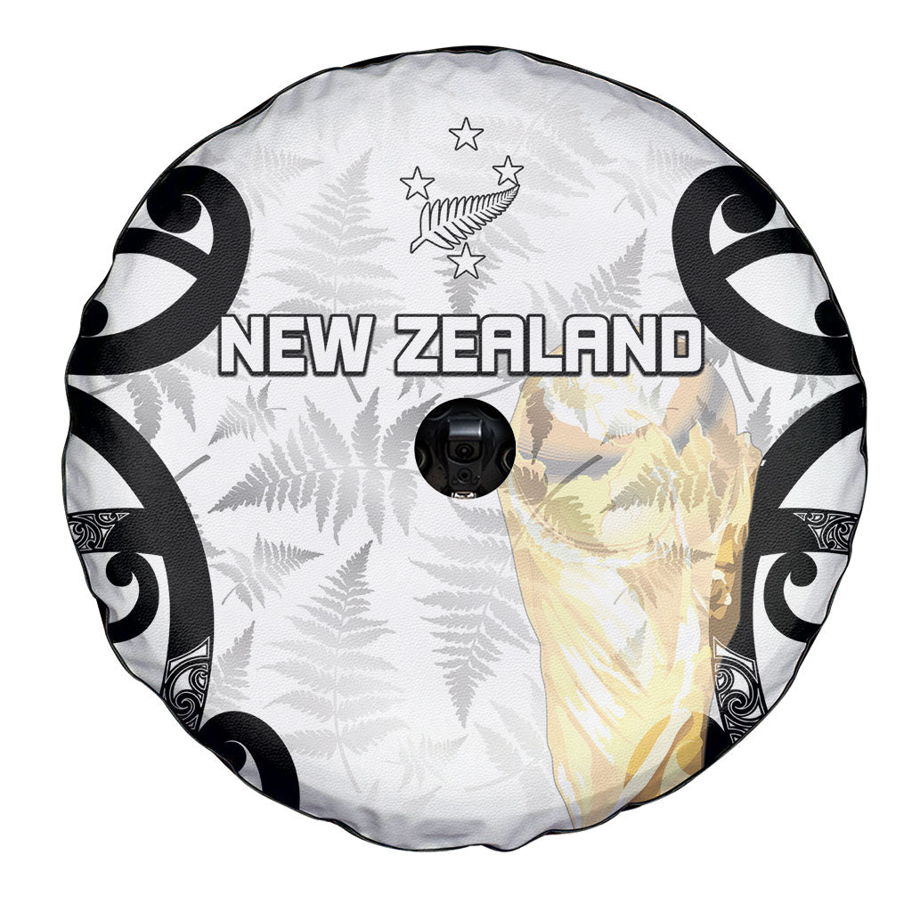 New Zealand WC2026 White Spare Tire Cover Silver Fern LT7 - Polynesian Pride