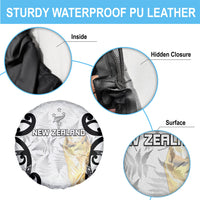 New Zealand WC2026 White Spare Tire Cover Silver Fern LT7 - Polynesian Pride