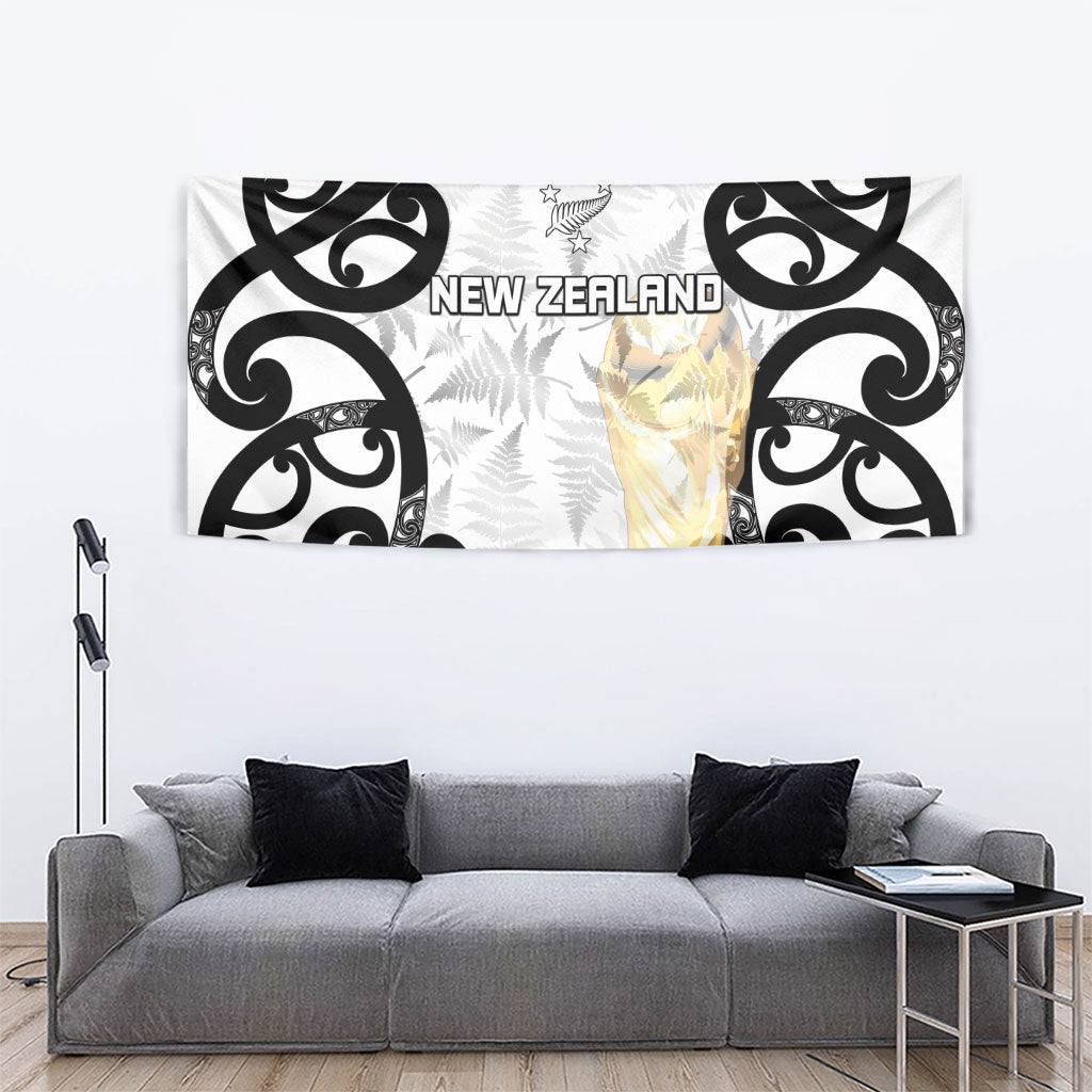New Zealand WC2026 White Tapestry Silver Fern LT7 - Polynesian Pride