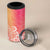 Polynesia 4 in 1 Can Cooler Tumbler Plumeria Pink Gradient Curves