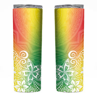 Polynesia Skinny Tumbler Plumeria Reggae Curves