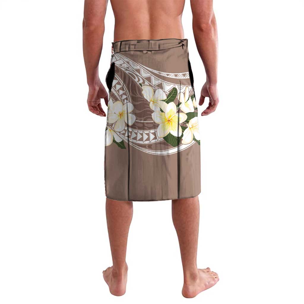 Aloha Hawaii Festive Lavalava Frangipani Lace Classic - Beige
