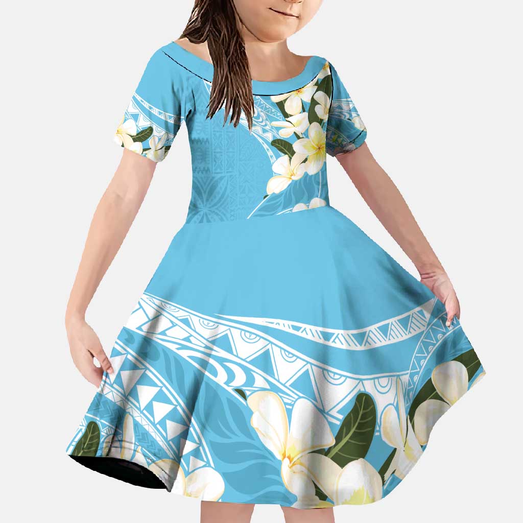 Aloha Hawaii Festive Family Matching Off Shoulder Maxi Dress and Hawaiian Shirt Frangipani Lace Classic - Turquoise