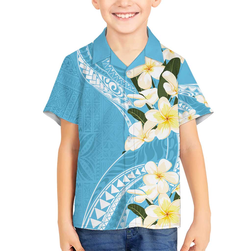 Aloha Hawaii Festive Family Matching Off Shoulder Maxi Dress and Hawaiian Shirt Frangipani Lace Classic - Turquoise