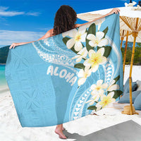 Aloha Hawaii Festive Sarong Frangipani Lace Classic - Turquoise