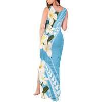 Aloha Hawaii Festive Tank Maxi Dress Frangipani Lace Classic - Turquoise