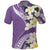 Aloha Hawaii Festive Polo Shirt Frangipani Lace Classic - Lavender